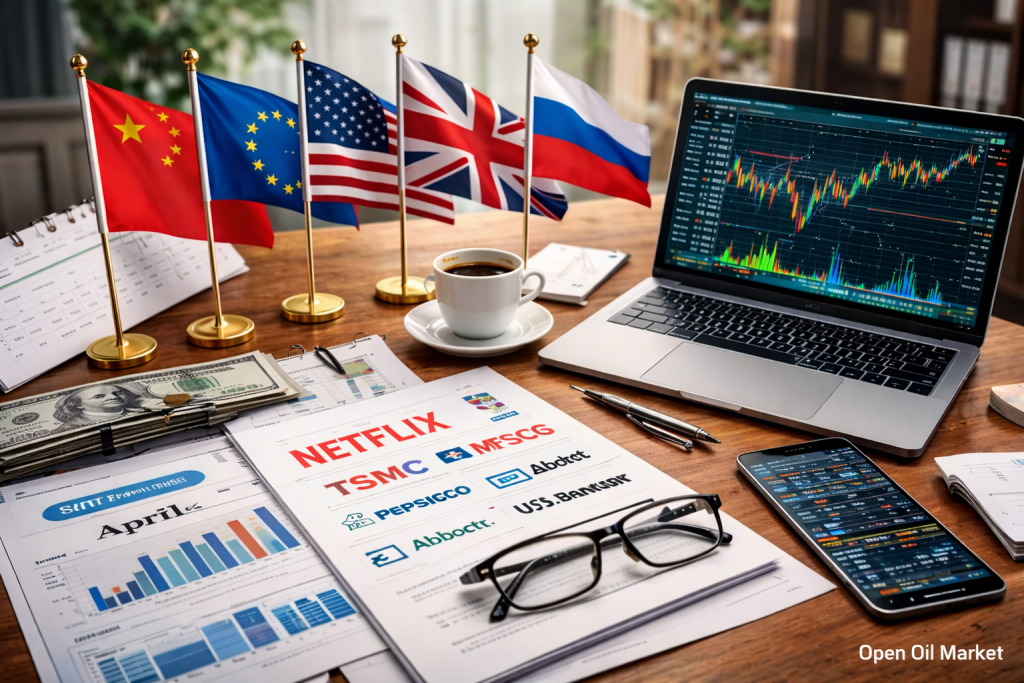 Economic Events and Corporate Earnings Reports — Thursday, April 16, 2026: China GDP, Eurozone CPI and Corporate Reports