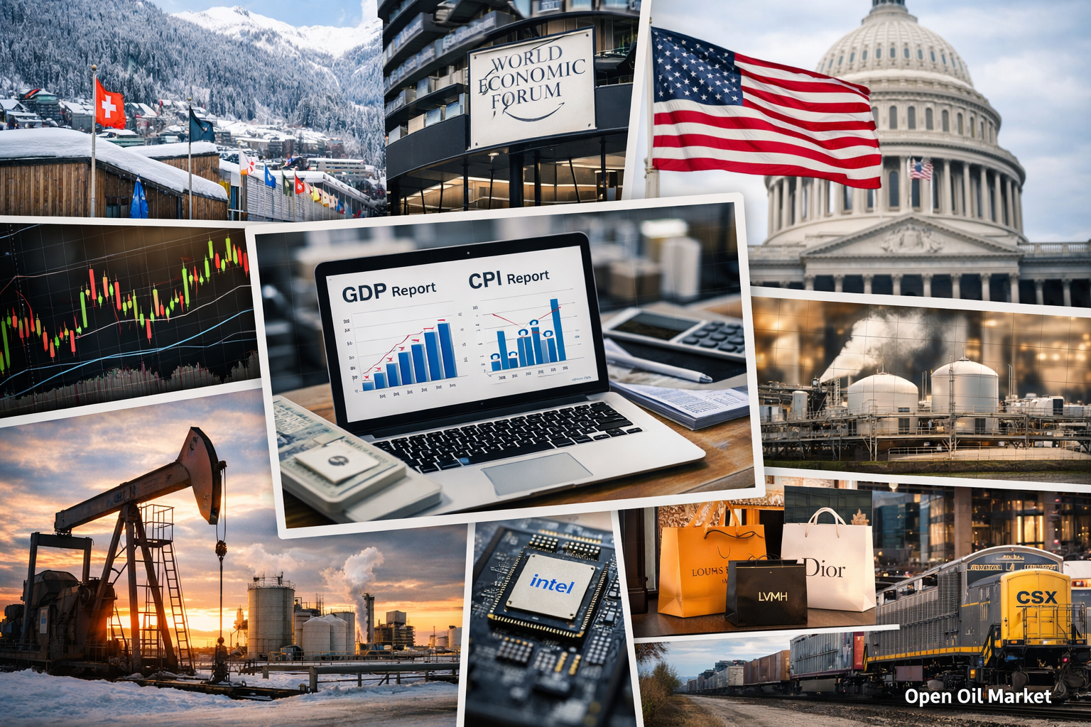 Economic Events and Corporate Reports — Thursday, January 22, 2026: World Economic Forum, U.S. CPI, and U.S. GDP