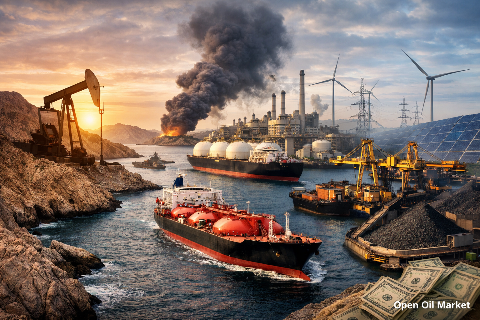 Oil and Gas Industry News — Sunday, March 1, 2026: Risk Premium Due to Iran, OPEC+ Decisions, and Tensions in Gas and Coal Markets