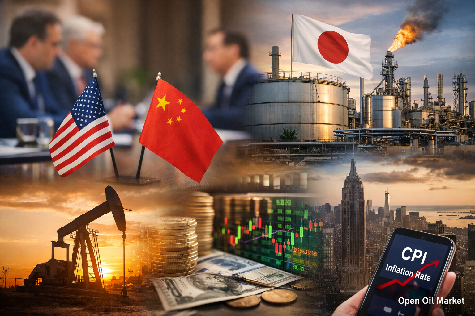 Economic Events and Corporate Reports — Monday, March 16, 2026: USA and China Negotiations, China's and USA's Industry, Canada's Inflation