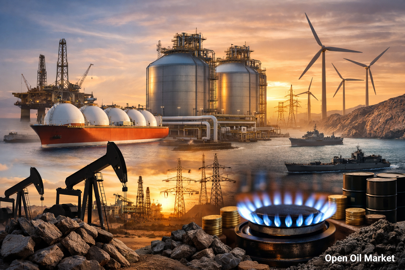 Oil and Gas News and Energy — Thursday, February 26, 2026: Risk of Escalation Around Iran, Brent/WTI Dynamics, and Record LNG Flows to Europe