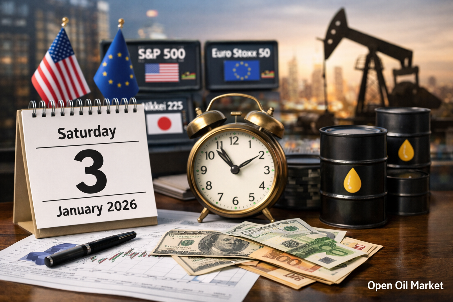 Economic Events and Corporate Reports - Saturday, January 3, 2026: Minimal Macroeconomic Statistics and Calm Markets Ahead of OPEC+ Meeting