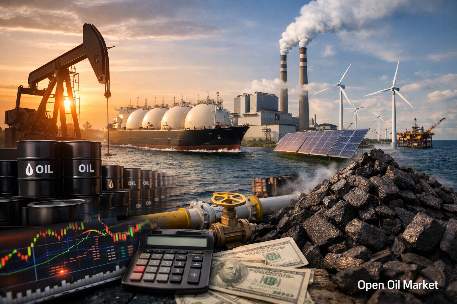Global Oil, Gas, and Energy Market — TES Overview February 21, 2026, Brent Oil, LNG, Refineries, Renewable Energy