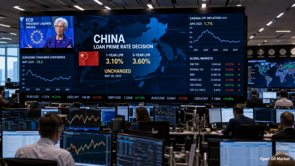 Macroeconomic Calendar and Corporate Reports June 22, 2026 for Investors: China's LPR, Lagarde's speech, Canada's CPI, and Eurozone Consumer Confidence
