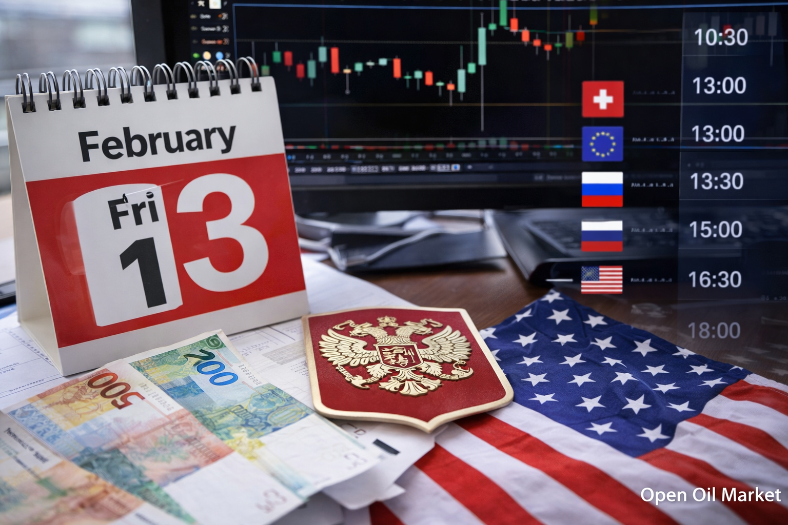 Economic Events and Corporate Reports - Friday, February 13, 2026: U.S. and Russian CPI, Central Bank Rate, Eurozone GDP