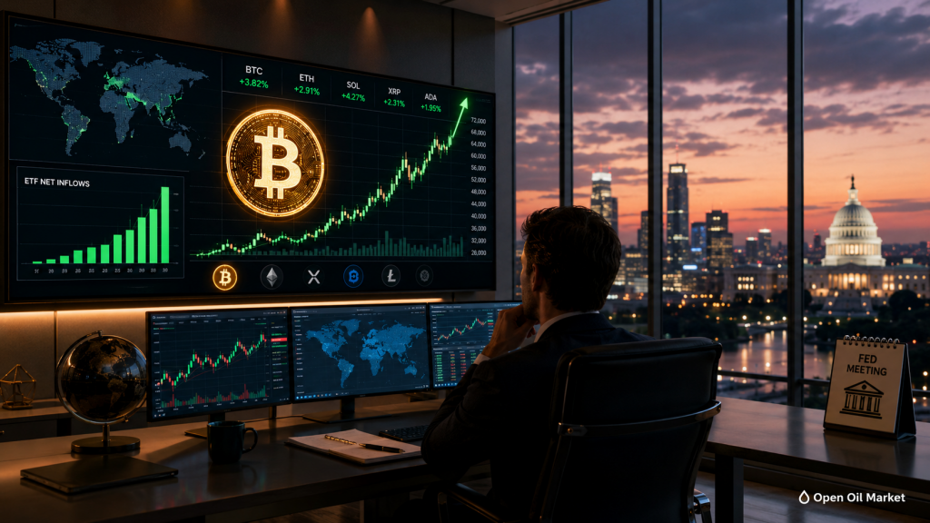 Bitcoin Rises Amid ETF Flows and Federal Reserve Meeting Expectations, Global Cryptocurrency Market June 16, 2026