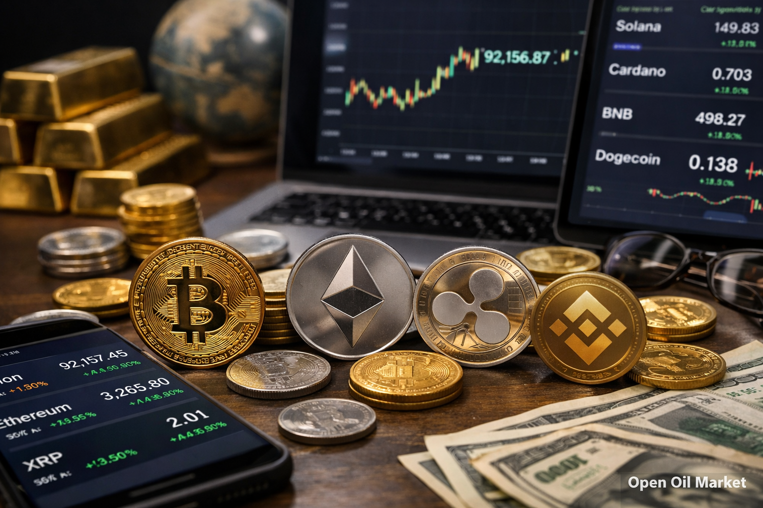 Global Cryptocurrency Market January 12, 2026 - Bitcoin around $92,000, Ethereum and Top-10 Cryptocurrencies, Institutional Investments